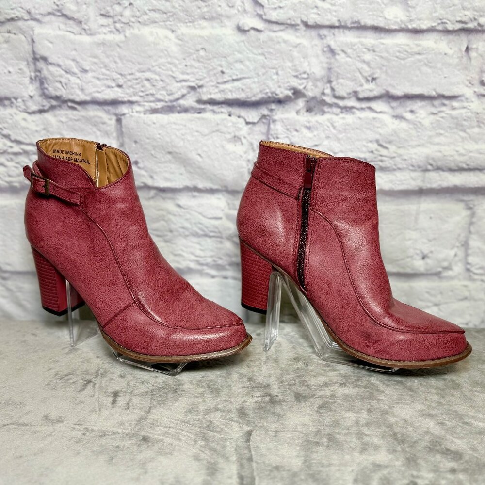 SOS Shoes of Soul Rose Pink Ankle Boots